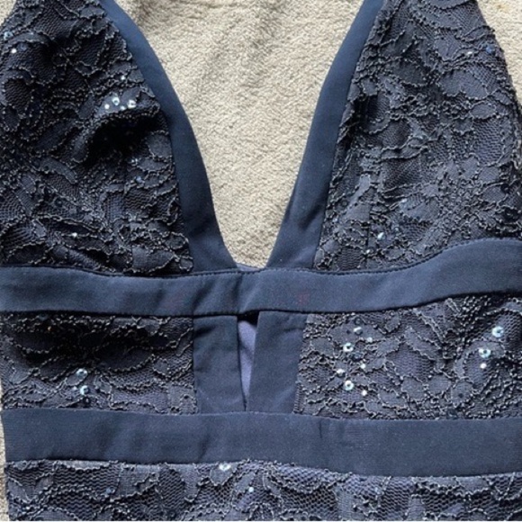 💙VTG Bee Darlin, Gorgeous, Lined, Form Flattering , Rich Navy, Size 6 - Picture 11 of 16